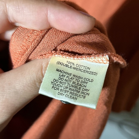 Robert Barakett Orange 100% Cotton Short Sleeve Polo XXL - Picture 5 of 5